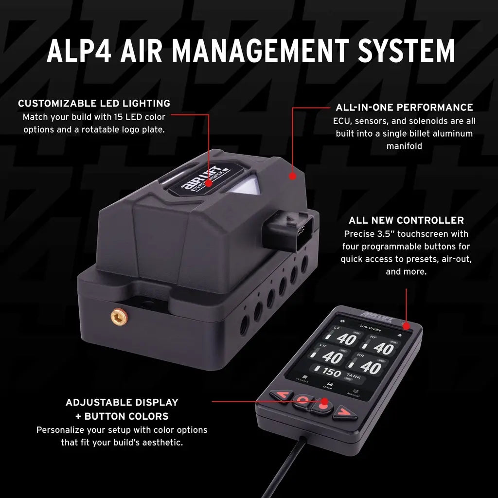 Airlift Performance 4P (3/8" Air Line, No Tank, No Compressor)