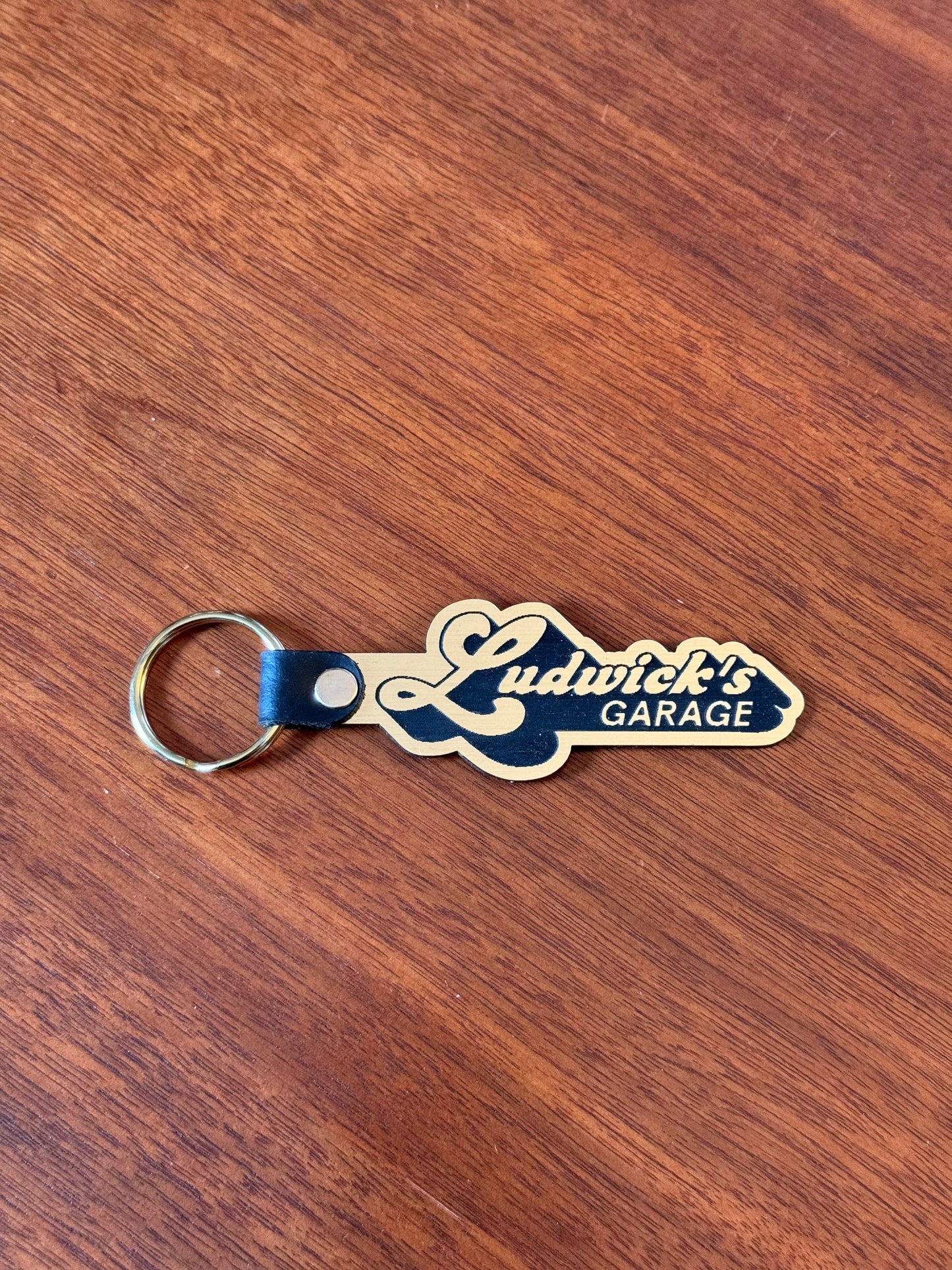 Script Logo Key Ring