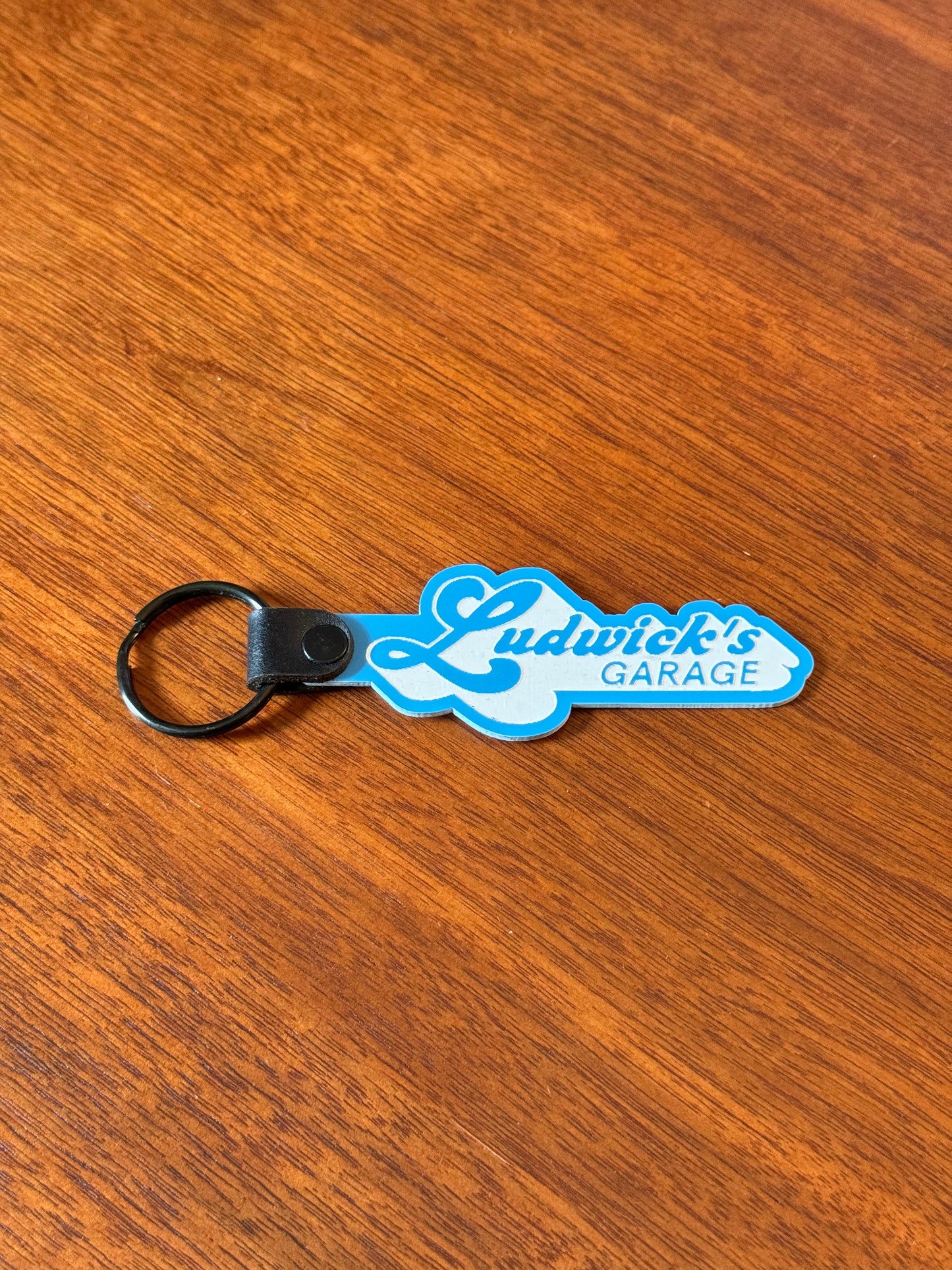 Script Logo Key Ring