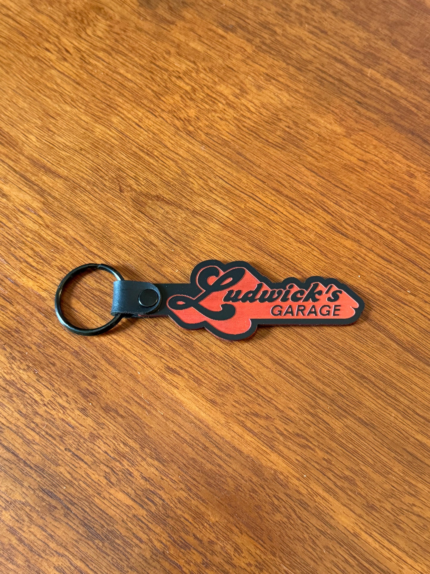 Script Logo Key Ring