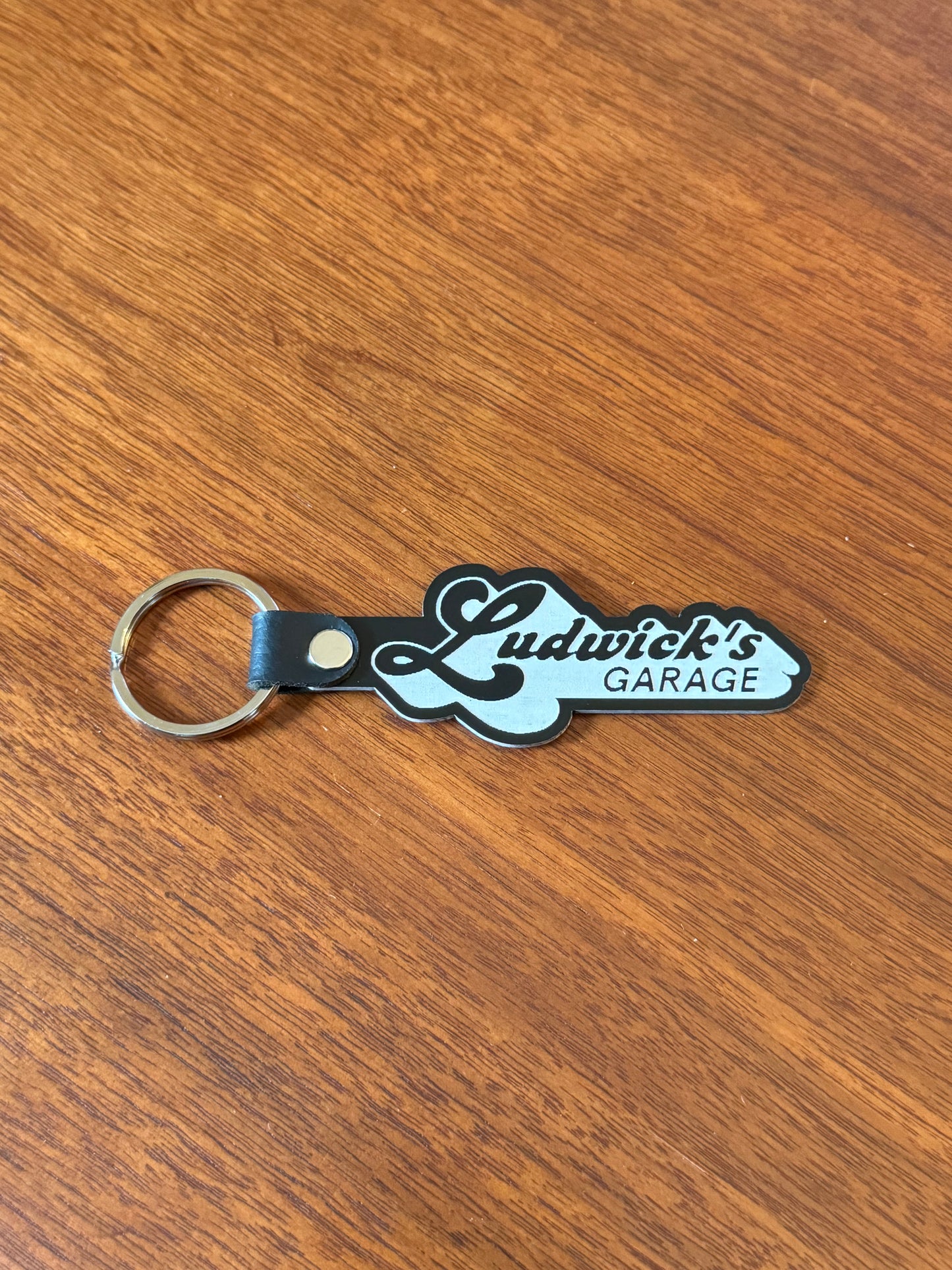 Script Logo Key Ring